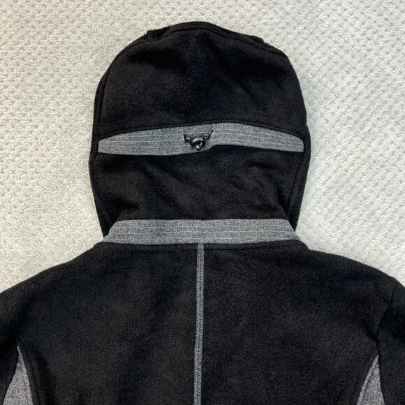Kuhl Womens Alfpaca Hoodie Fleece Full Zip Black/Gray Outdoor Warm Wear Medium - Picture 14 of 16